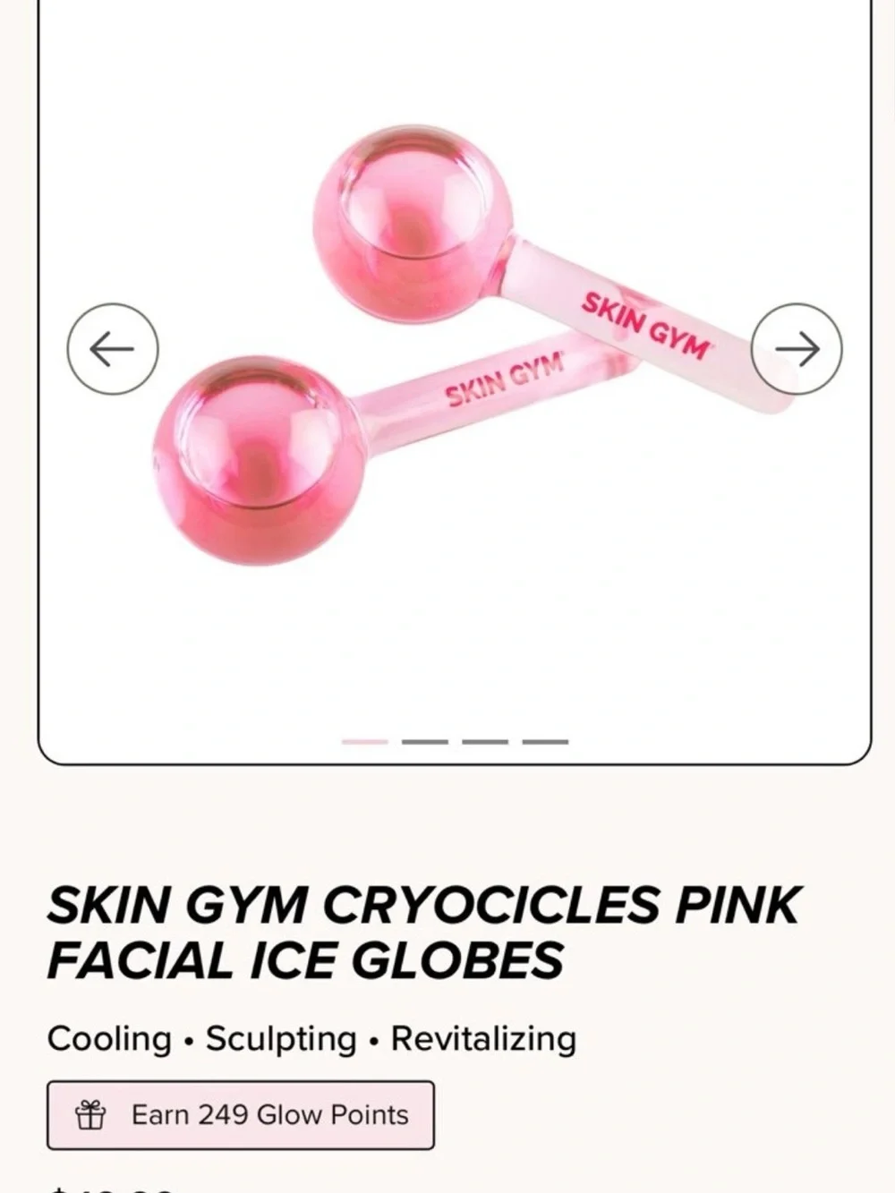 NWT Skin Gym Pink Facial Sculpting Massage Globes